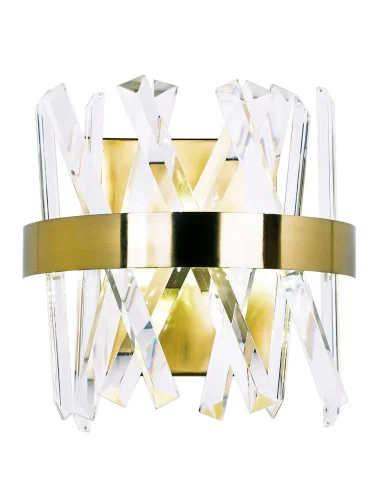 Бра Нимб LED LAMPS 81102/1W Natali Kovaltseva прозрачный на 1 лампа, основание золотое в стиле современный  фото 3
